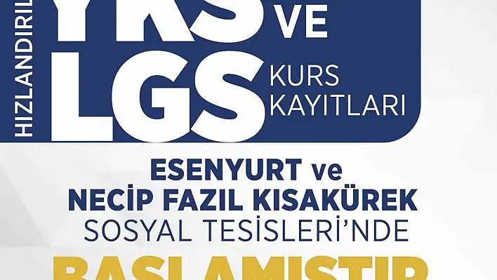 Melikgazi'den depremzede öğrencilere ücretsiz LGS ve YKS kursu