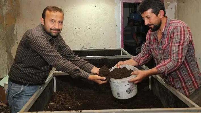 Melikgazi Belediyesi solucan gübresi üretiyor