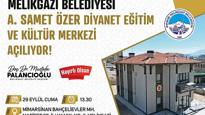 Melikgazi Belediyesi'nden bir proje daha...