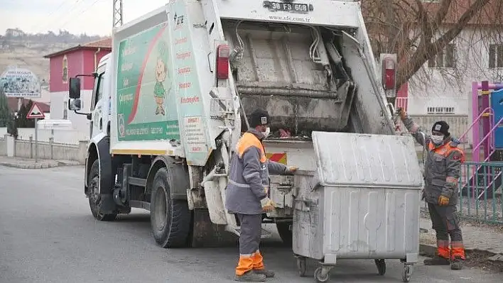 Melikgazi'de 1 günde 460 ton çöp toplanıyor