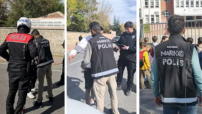 Melikgazi'de okulla ilgisi olmayanlar sorgulandı!