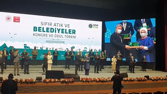 Melikgazi'ye Sıfır Atık ödülü