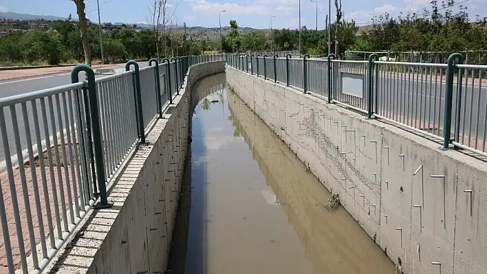 Melikgazi'nin yağmur suyu kanalları aşırı yağıştan etkilenmedi