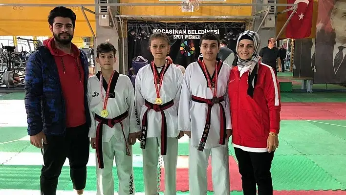 Melikgazi Taekwondosunun yıldızı parlıyor