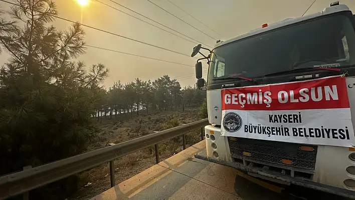 Mersin'deki yangına Kayseri'den yardım eli