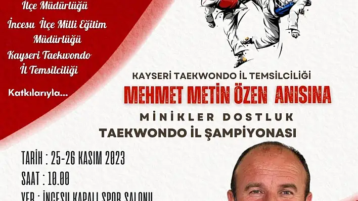 Metin Özen anısına 'Taekwondo Turnuvası'