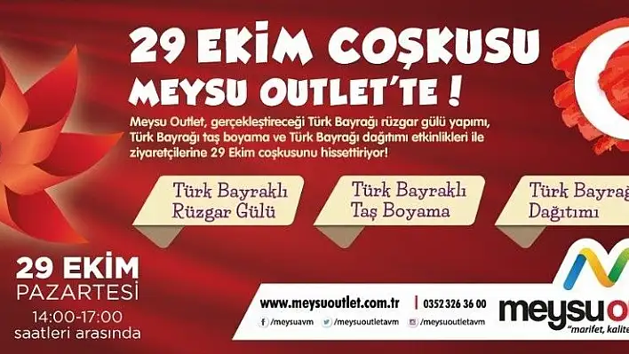 Meysu Outlet AVM Cumhuriyet Bayramı'nı atölye etkinlikleriyle kutlayacak
