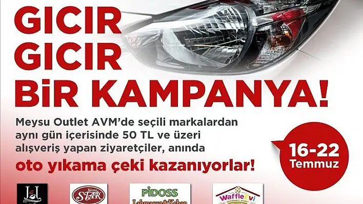 Meysu Outlet AVM'den 'Gıcır Gıcır Kampanya'
