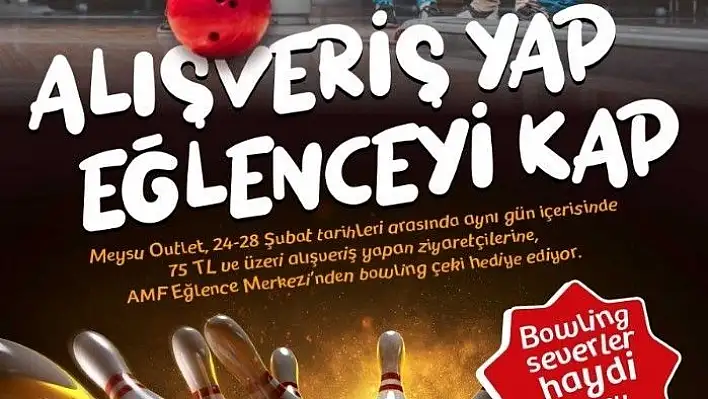 Meysu Outlet'te bowling eğlencesi başlıyor
