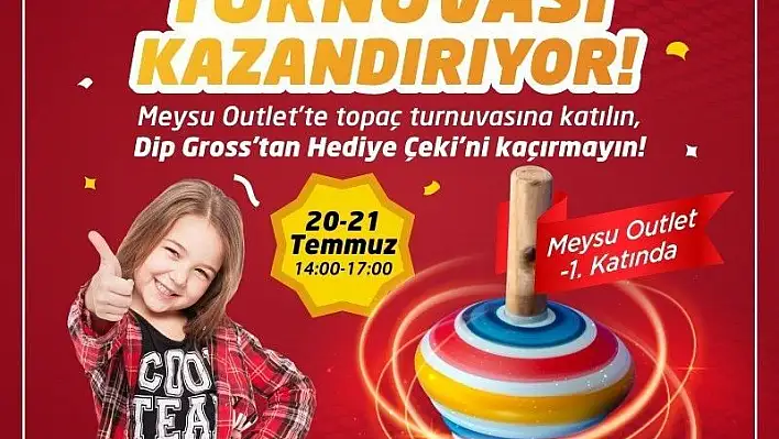 Meysu Outlet'te Topaç Turnuvası Başlıyor
