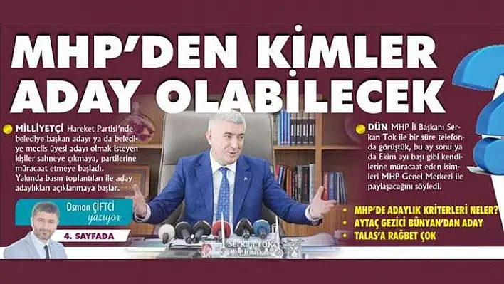 MHP'den kimler aday olabilecek?