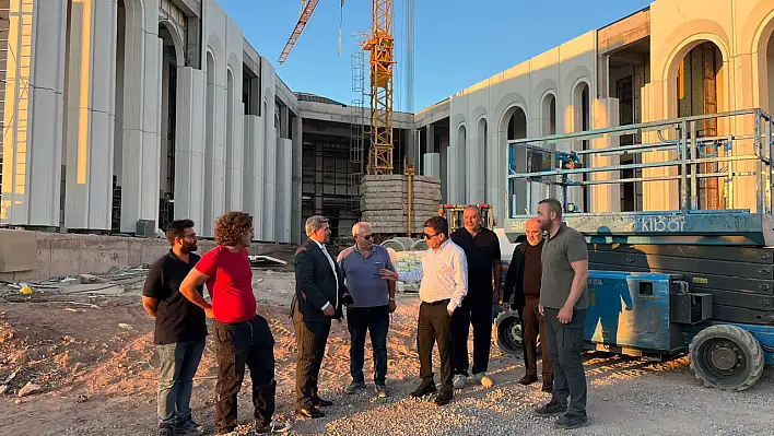 MHP heyeti Hacıbektaş'ta yükselen eseri ziyaret etti!