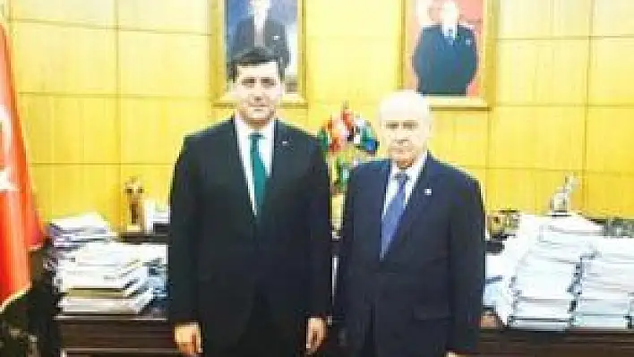 MHP İL BAŞKANI BAKİ ERSOY, MHP GENEL BAŞKANI DEVLET BAHÇELİ'Yİ ZİYARET ETTİ