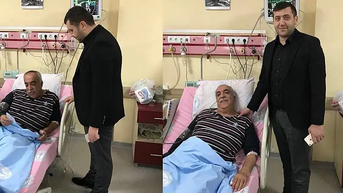 MHP İl Başkanı Ersoy, Bünyan ilçe Başkanı Onur'u hastanede ziyaret etti