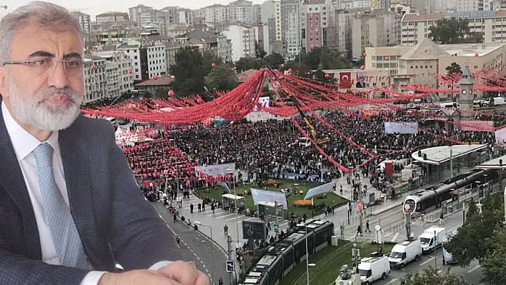 &quotCumhurbaşkanımızın memnuniyetle ayrılacağı bir miting düzenleyeceğimizi ifade etmiştik"