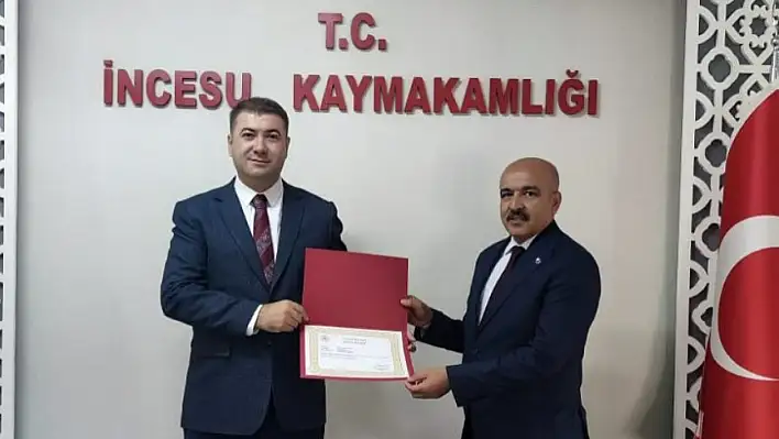 Müdür Malkoçoğlu'ndan İncesu'ya veda Talas'a merhaba!