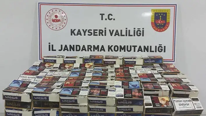 Toplamda 40 bin adet kaçak sigara bulundu