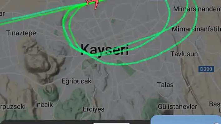 NATO uçağı Kayseri pistini pas geçti