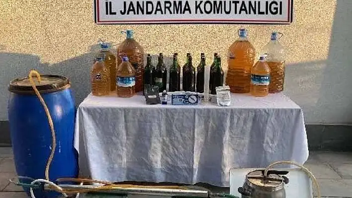 195 litre kaçak içki ele geçirildi