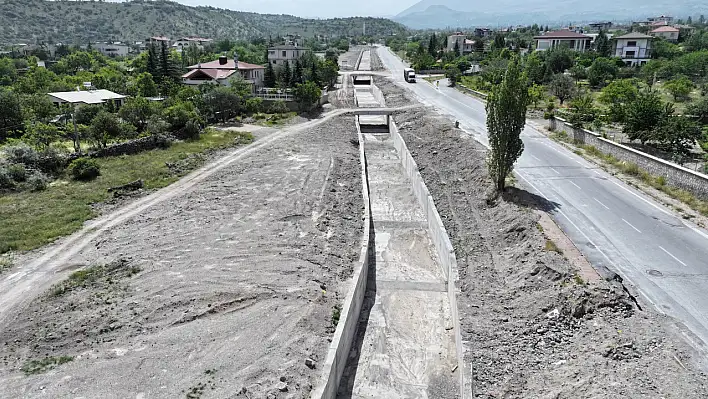 O ilçede taşkın kabusu son buluyor!