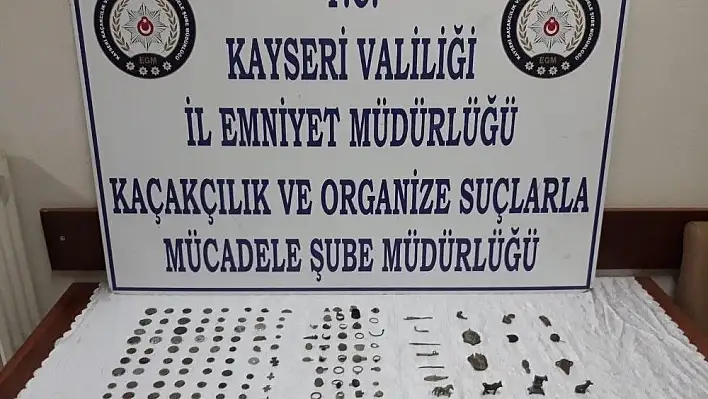 Operasyonda 165 parça tarihi eser ele geçirildi