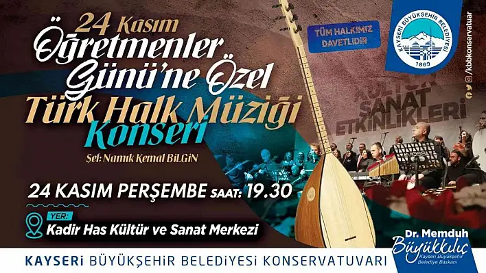 Öğretmenler günü'ne Özel Konser düzenlenecek