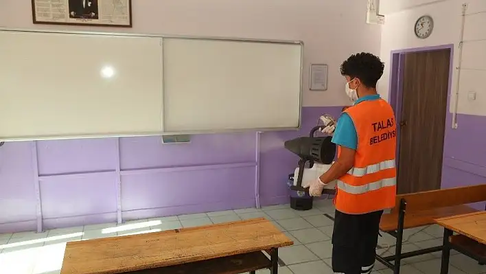 Okullarda 'Yüz yüze eğitim' temizliği

