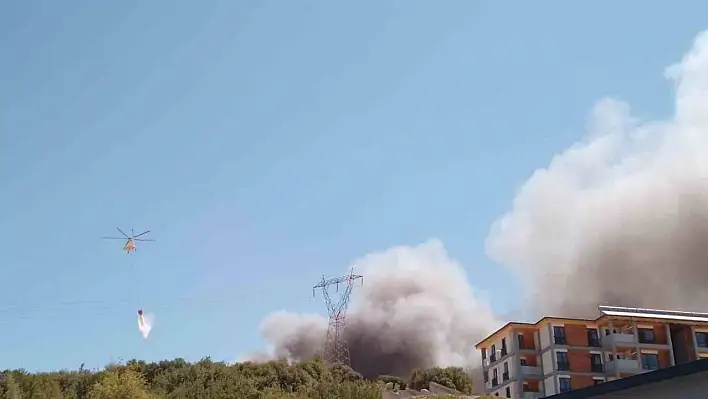 Orman Bölge Müdürlüğü inşaatında yangın