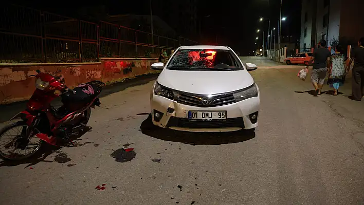 Otomobil ile motosiklet çarpıştı: 2 çocuk yaralandı
