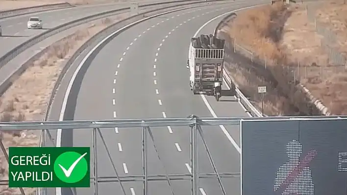 Otoyolda tehlikeli yolculuk!
