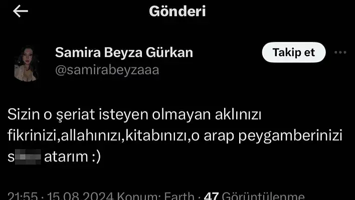 Peygamber Efendimiz'e hakaret eden kadın 52 gündür tutuklu