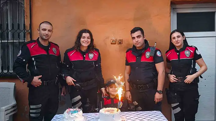 Minik Yusuf'un polis olma hayali gerçekleşti