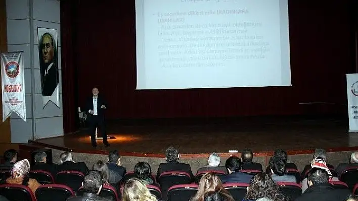 Rehber öğretmenleri ve okul müdürlerine konferans verildi