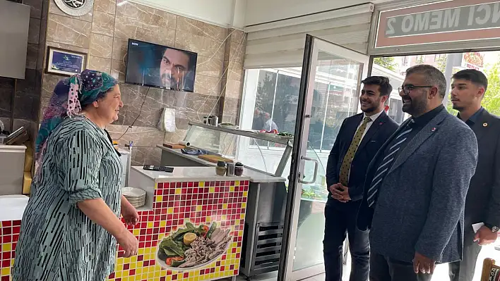 Saadet Partisi Talas, Yenidoğan esnafı ve vatandaşlarla buluştu