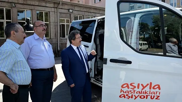 Aşı nakil araçları geldi