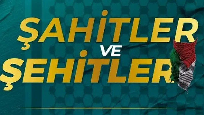 'Şahitler ve Şehitler' konferansı Pazar günü!