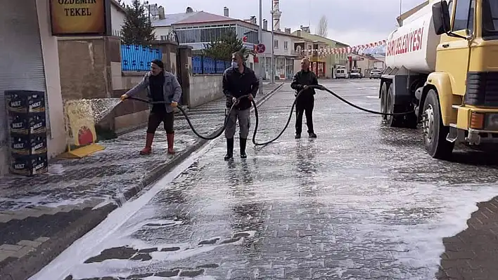 Sarız`da korona temizliği!