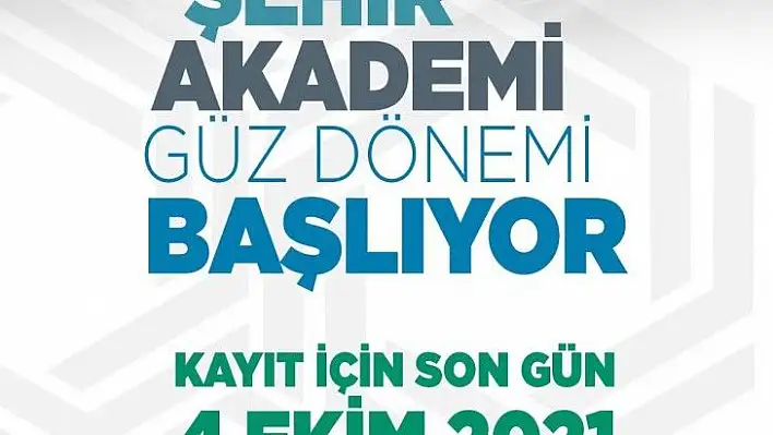 Şehir Akademi güz dönemi başlıyor