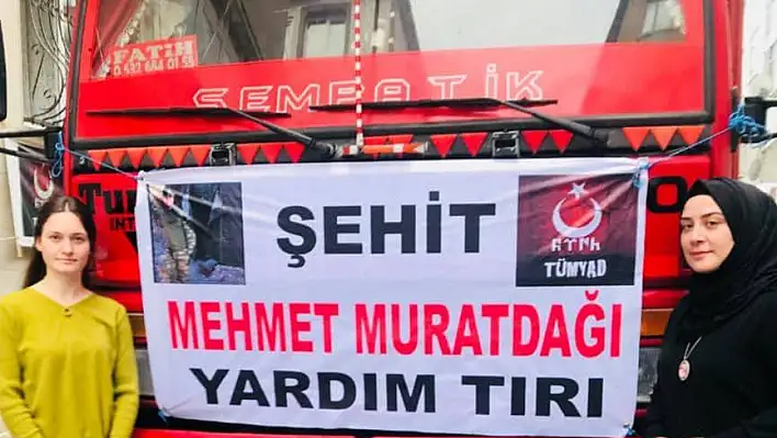 Şehit Muratdağı anısına hazırlanan yardım TIR'ı yollara düştü