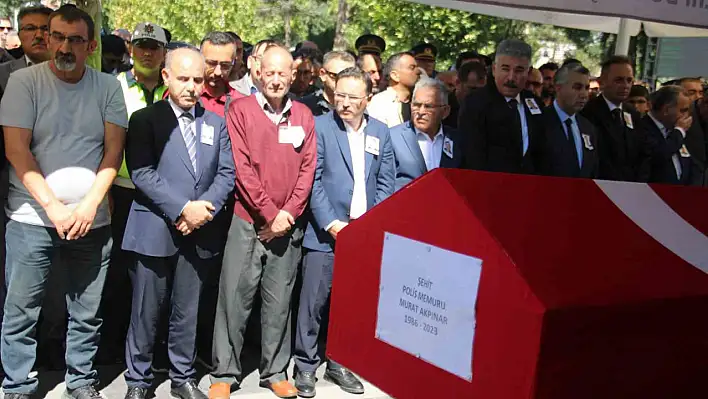 Şehit polis Akpınar son yolculuğuna uğurlandı