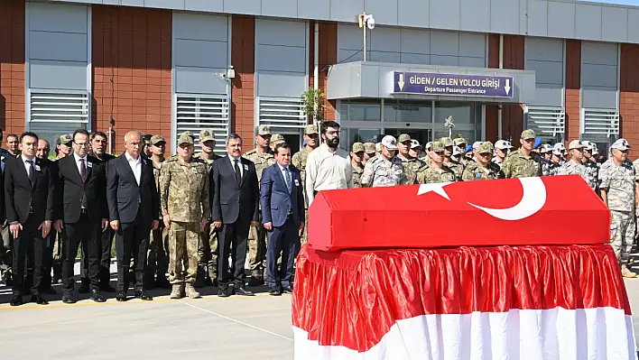 Şehit Üsteğmen Özso'nun naaşı memleketine uğurlandı