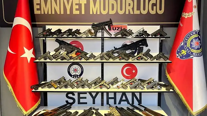 Seyhan'da 60 ruhsatsız silah ele geçirildi, 10 kişi tutuklandı