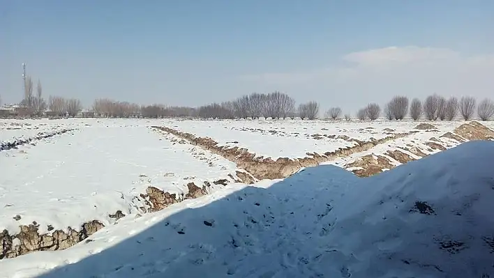 Sindelhöyük'ün yeni stadı için kar bile çalışmaları durduramadı