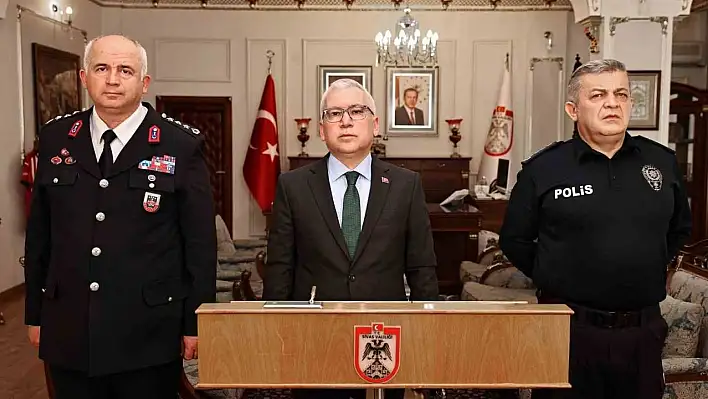 Sivas'ın güvenlik karnesi Vali Yılmaz açıkladı