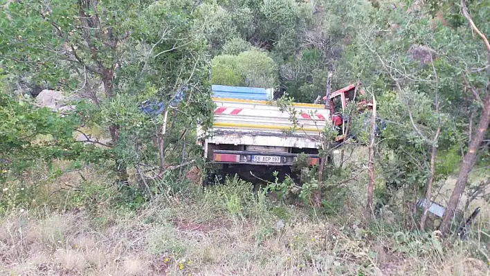 Kamyonet şarampole uçtu: 3 yaralı
