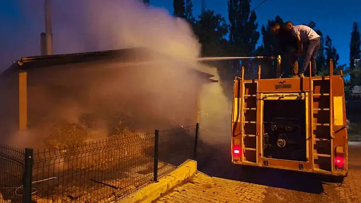 Yufka üretim tesisinde yangın