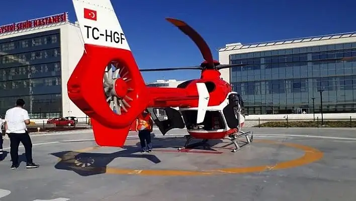 Covid şüphelisi için helikopterli alarm!