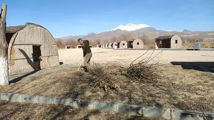 Erciyes eteklerinde kış telaşı