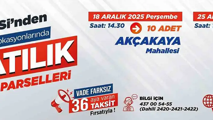 Erciyes ve Ali Dağı manzaralı parseller için geri sayım başladı