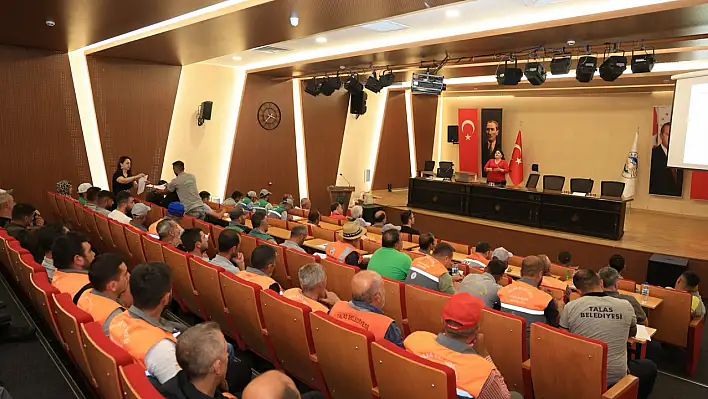 Talas Belediyesi, sesiz tehlikeye karşı personeline eğitim verdi!